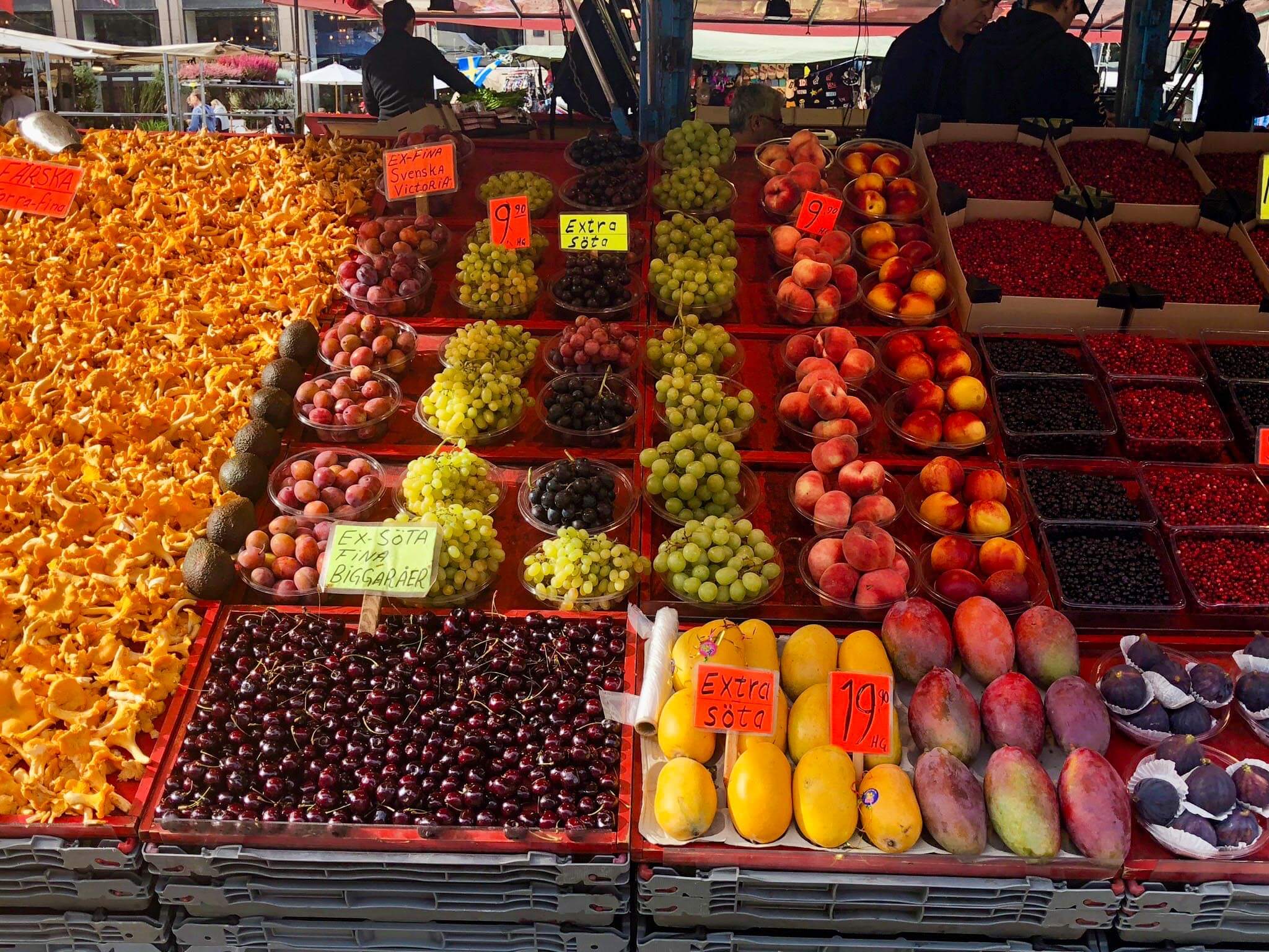 fruits in the street in stockholm