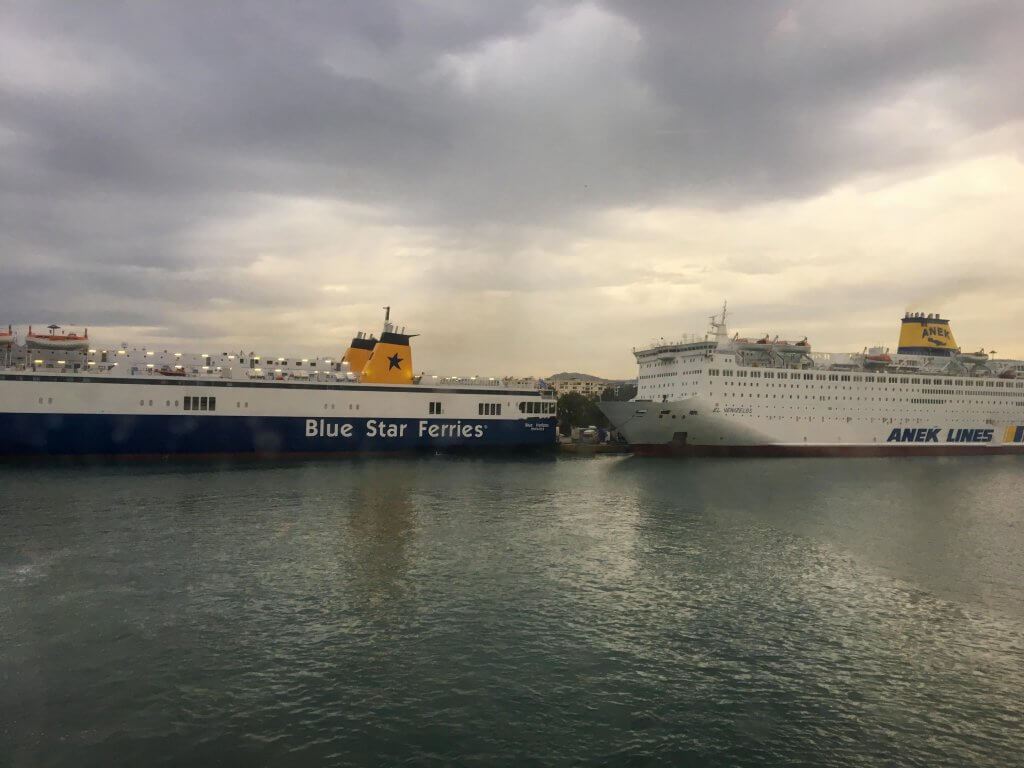 Blue Island Ferries in Athens Greece